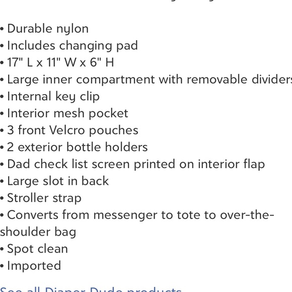 NWT diaper dude deluxe camo messenger diaper bag - Picture 2 of 2